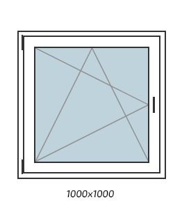 Ventana oscilobatiente 1 hoja